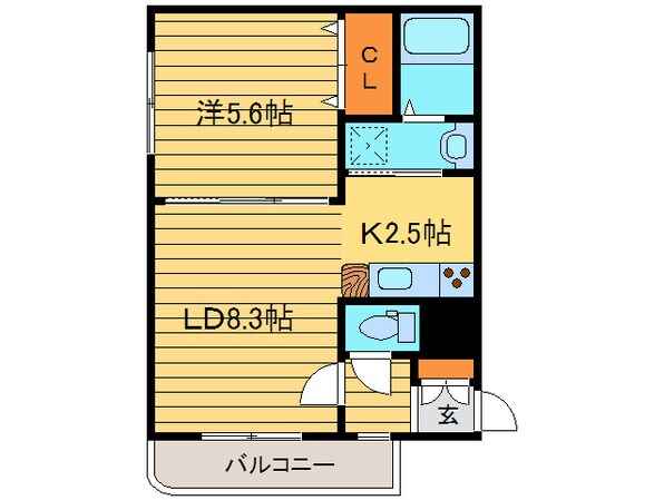 グランメ－ルＹ・Ｓの物件間取画像